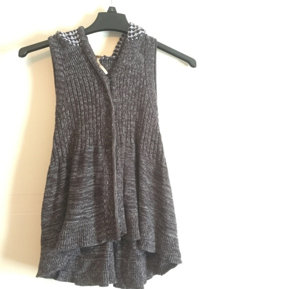 Free People Knit Hooded Vest - Picture 4 of 5